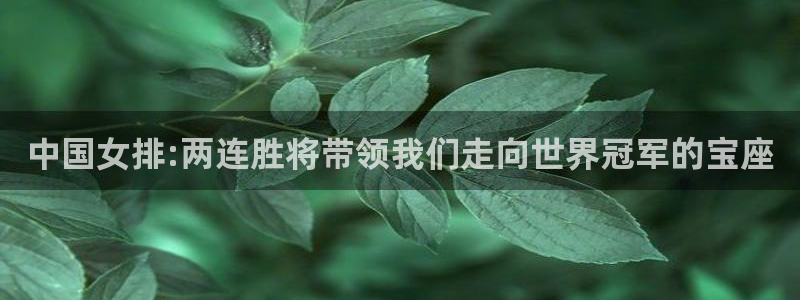 世界杯决赛圈球队：中国女排:两连胜将带领我们走向世界冠军的宝座
